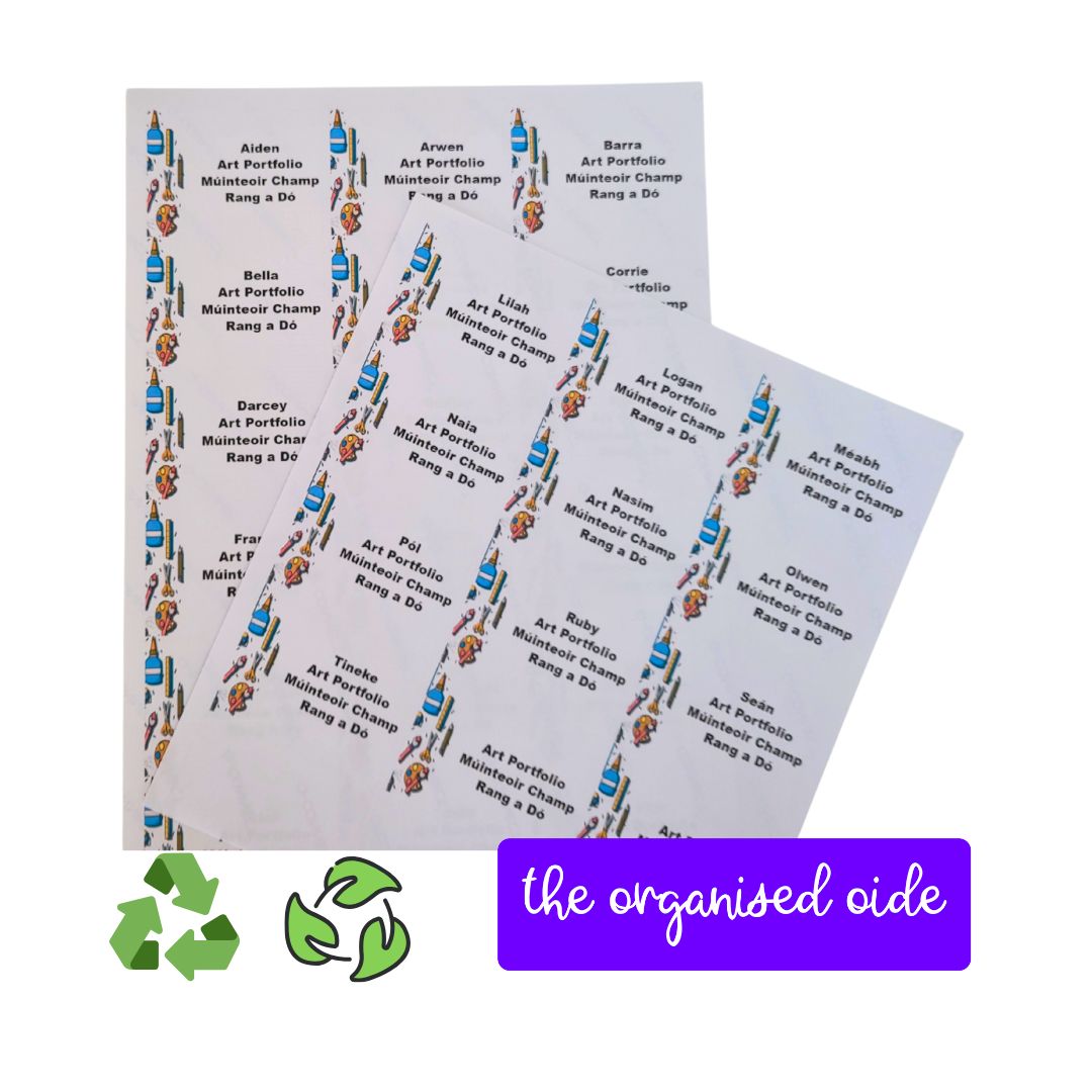 Classroom Organisation - Class set of Name Labels
