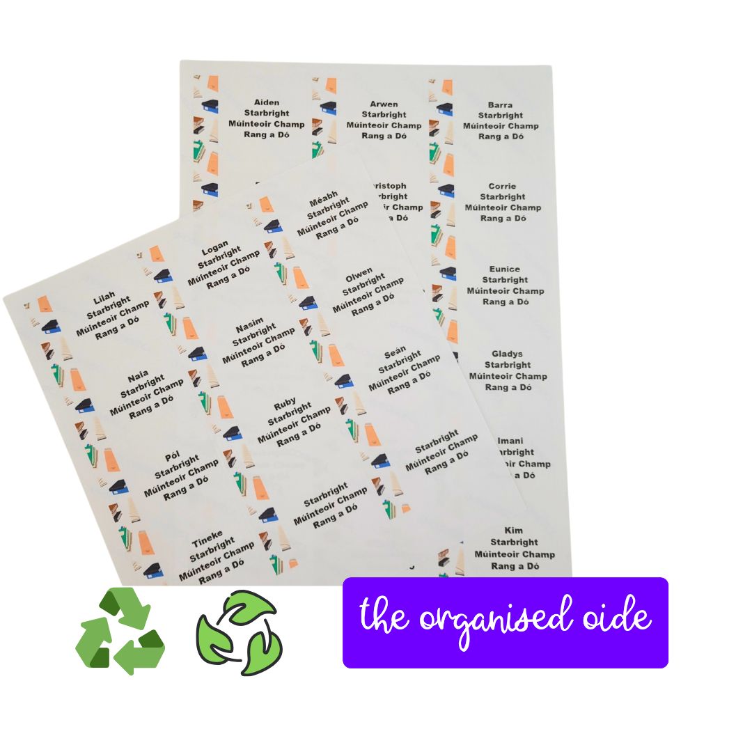 Classroom Organisation - Class set of Name Labels