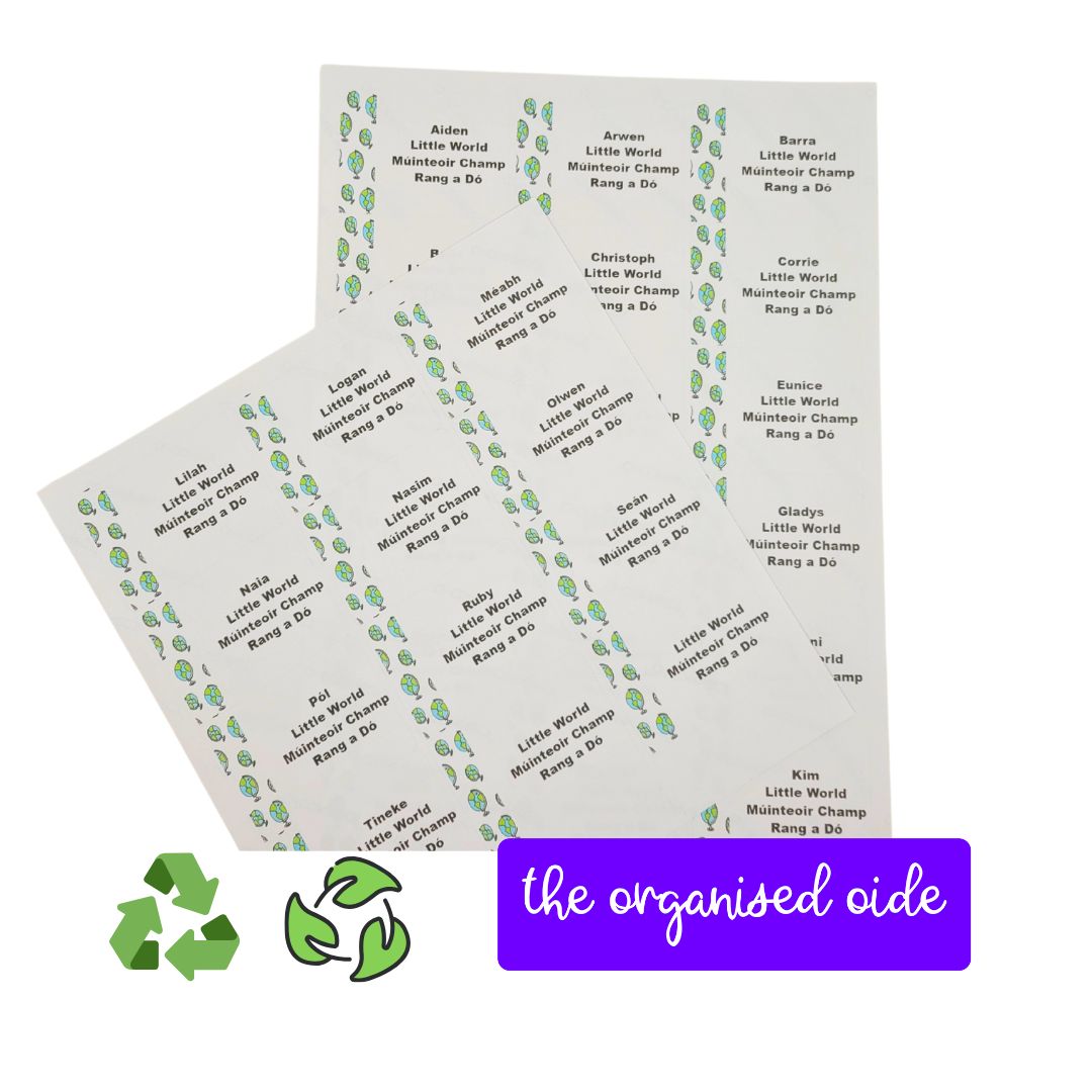Classroom Organisation - Class set of Name Labels