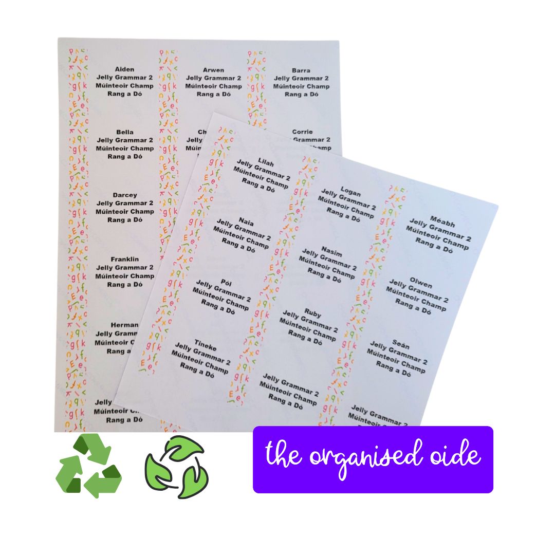 Classroom Organisation - Class set of Name Labels