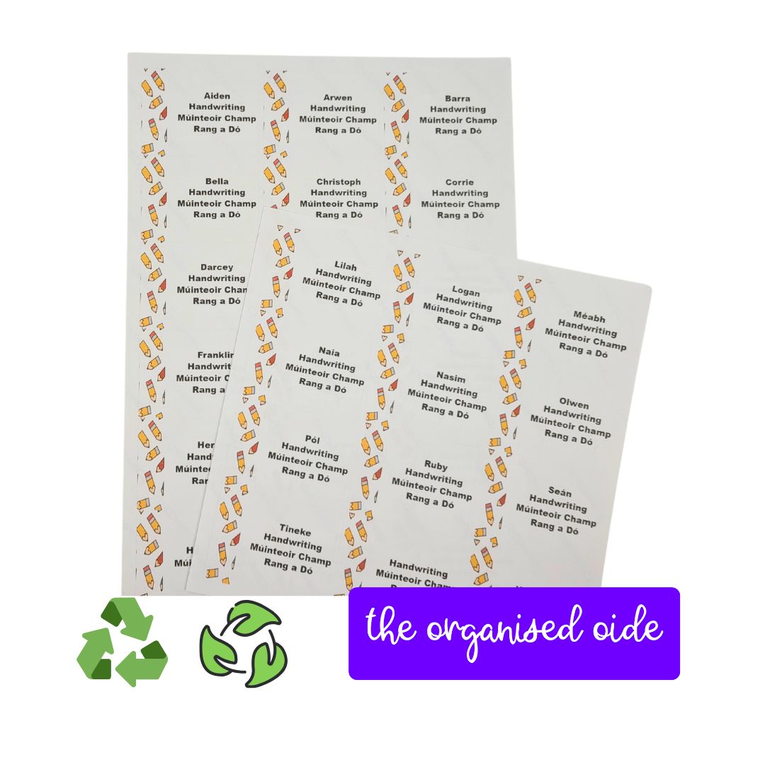 Classroom Organisation - Class set of Name Labels
