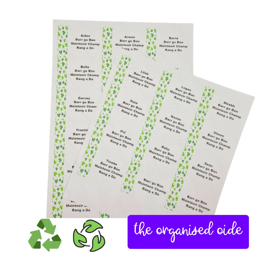 Classroom Organisation - Class set of Name Labels