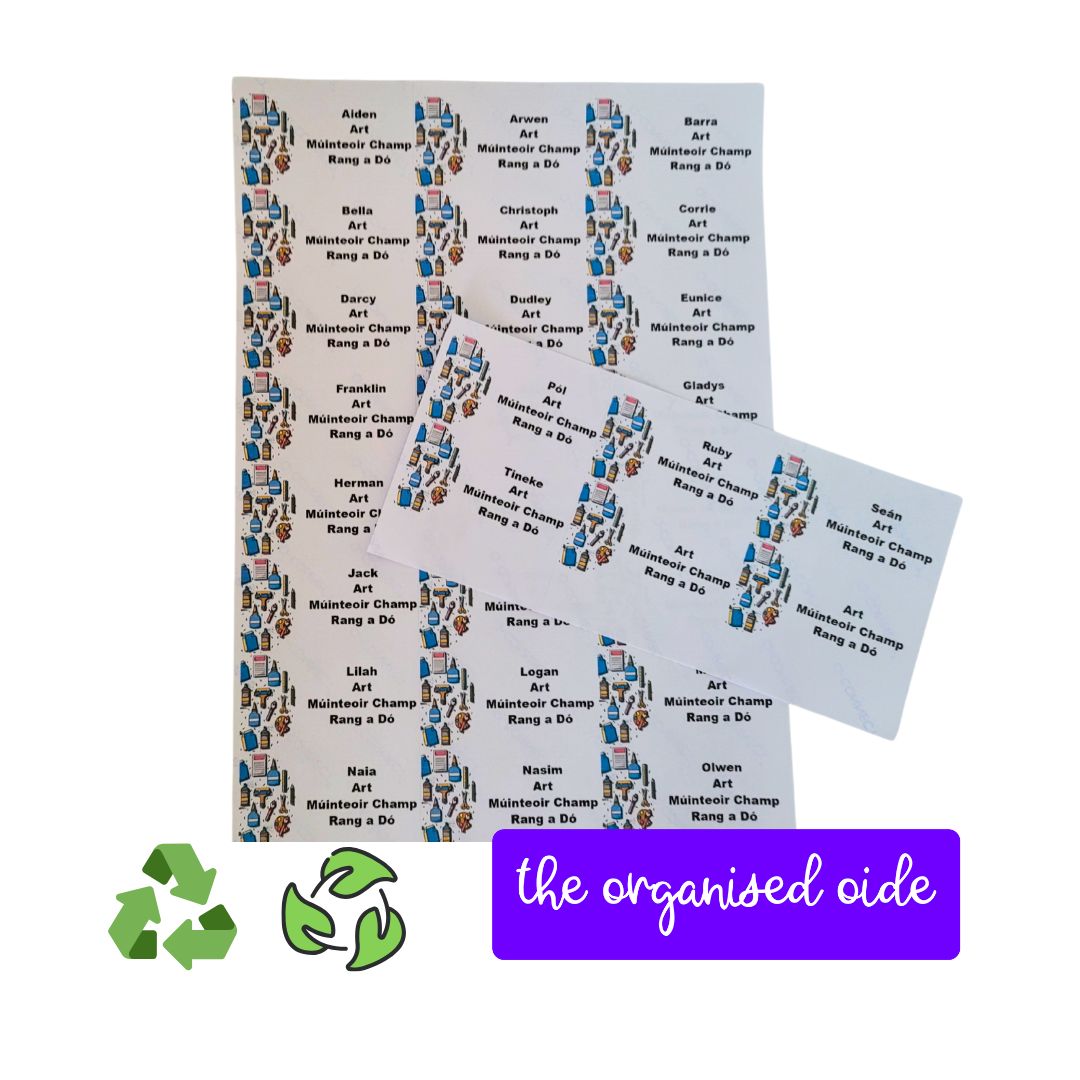 Classroom Organisation - Class set of Name Labels
