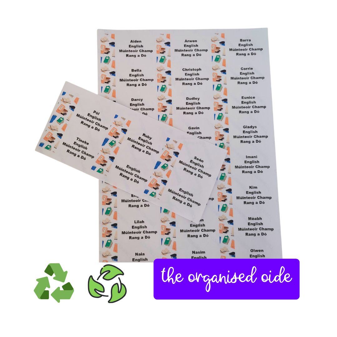 Classroom Organisation - Class set of Name Labels