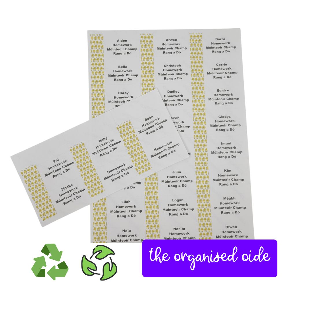 Classroom Organisation - Class set of Name Labels