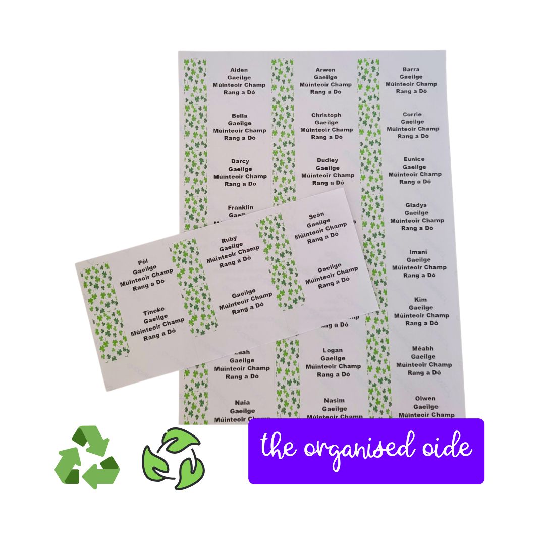 Classroom Organisation - Class set of Name Labels