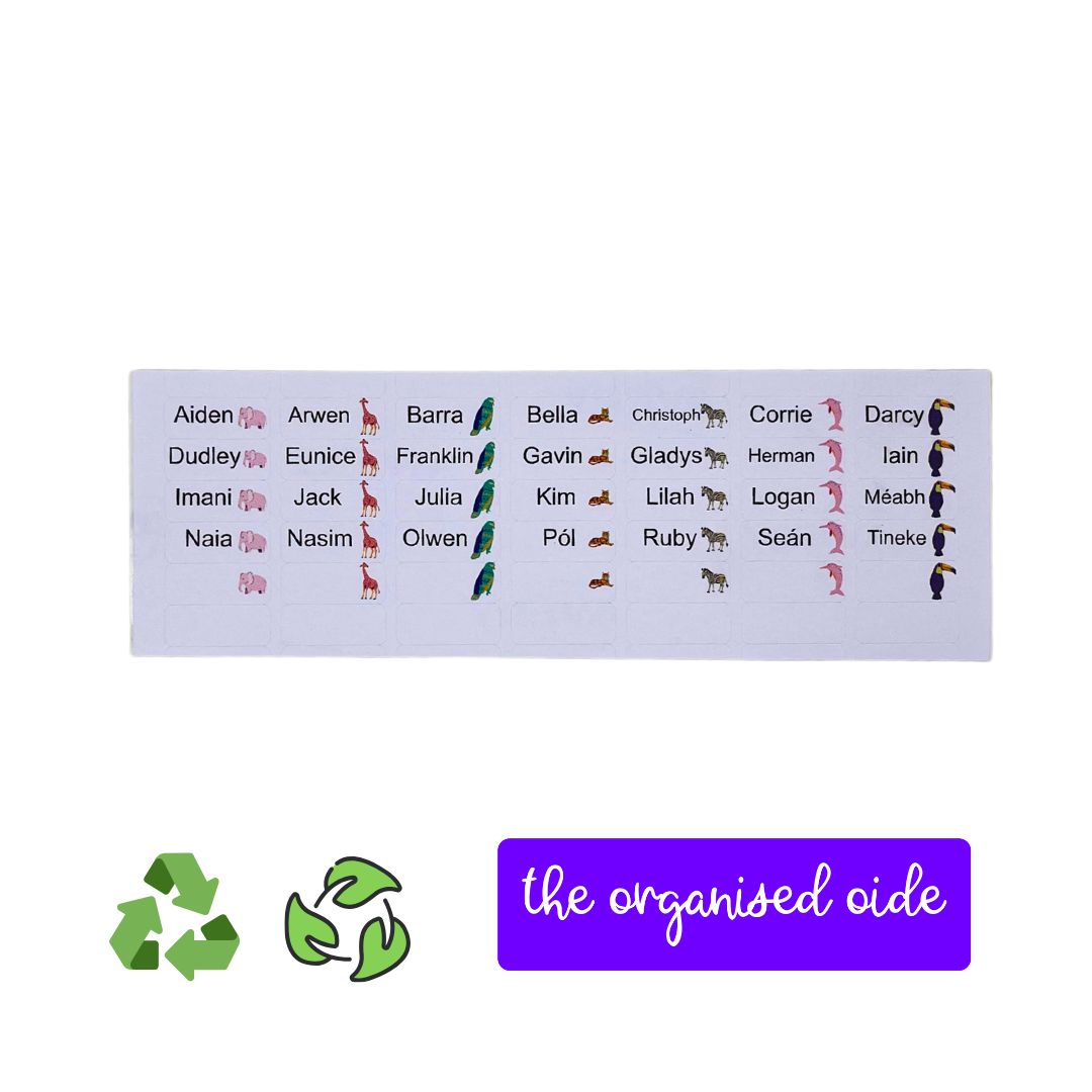 Classroom Organisation - Class set of Name Labels