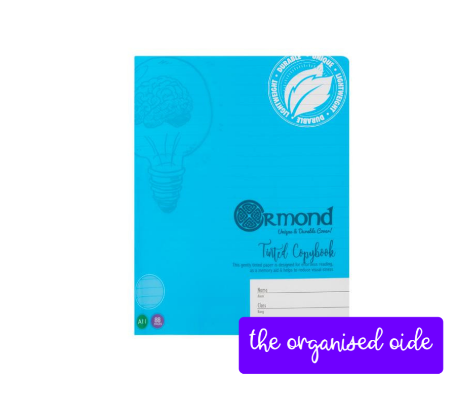 Differentiation - Visual Aid Coloured Copy Books