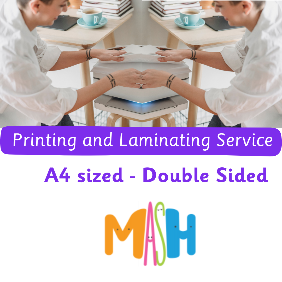 Printing and Laminating Service - A4 Sized - Double Sided
