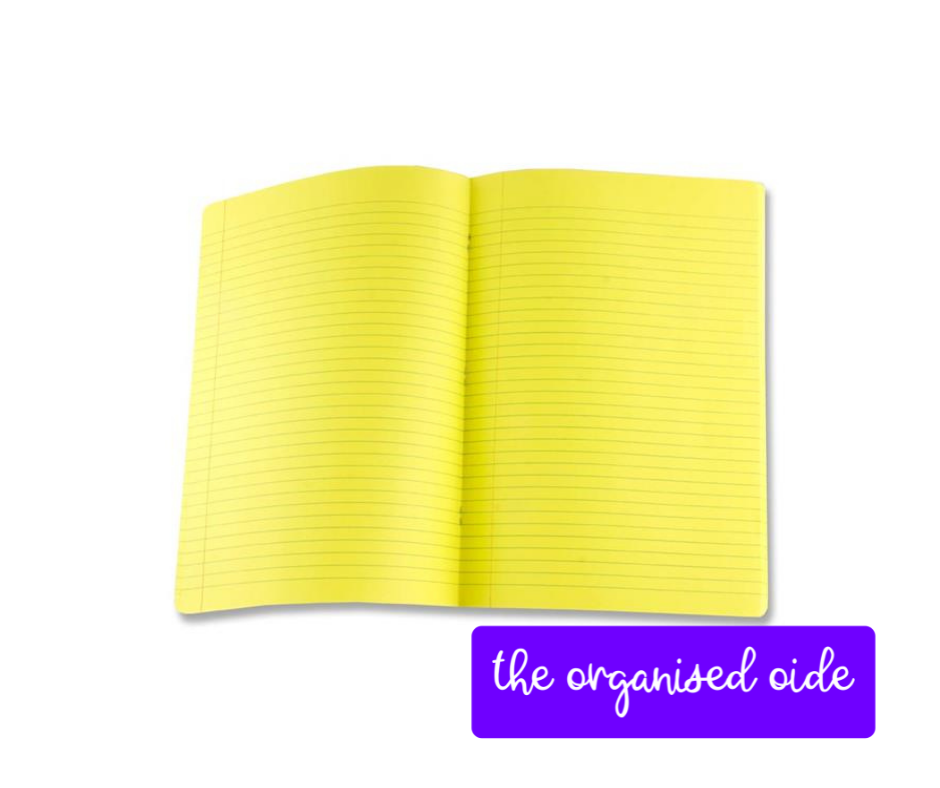 Differentiation - Visual Aid Coloured Copy Books